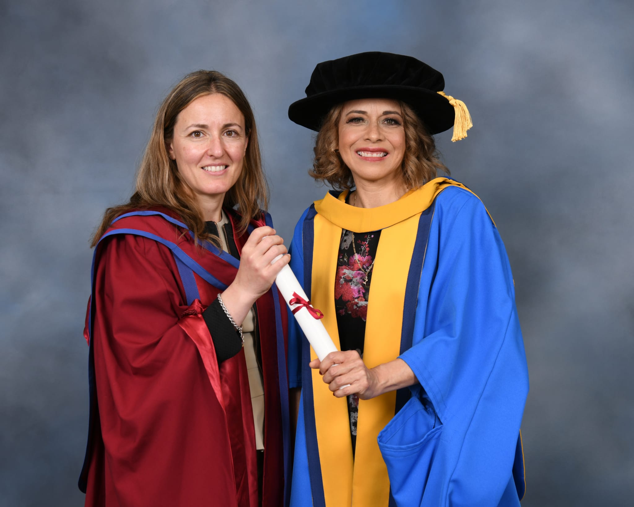 Fanny Celebrates Graduation Day at UCD with Her Supervisor
