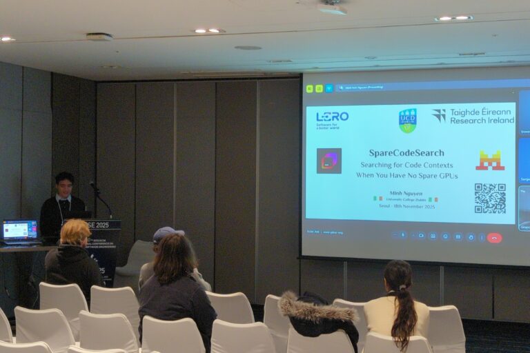 Minh presented at the ASE 2025 Code Context Collection Competition!